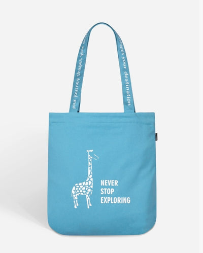 Never Stop Exploring Organic Premium Tote Bag | 13 x 4 x 16 inches