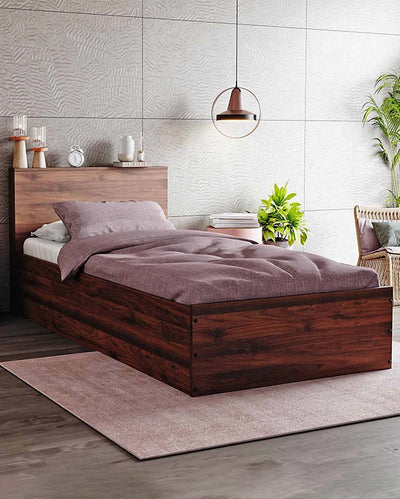 Modern Bedrooms Torrus Engineered Wood Bed With Storage