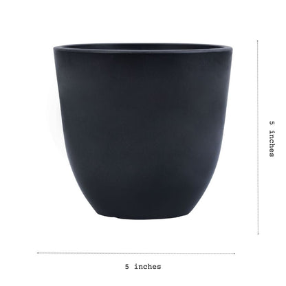 Classy Taupe Plant Pots Without Plant | Set of 4