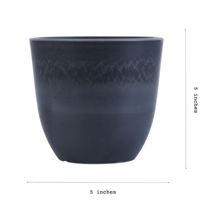 Stylish Taupe Plant Pots Without Plant | Set of 4