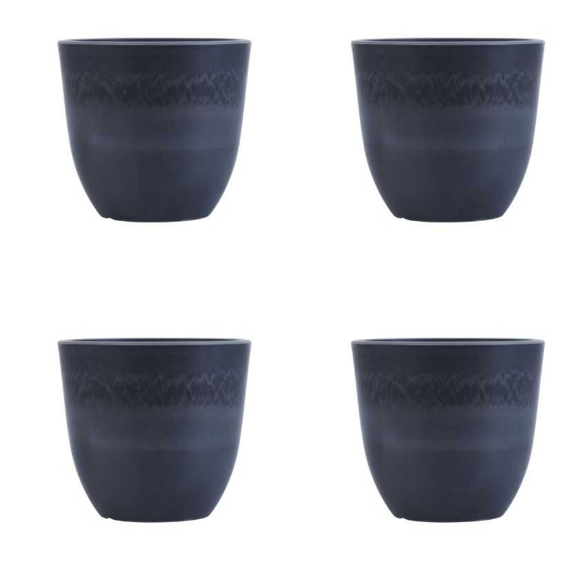 Stylish Taupe Plant Pots Without Plant | Set of 4