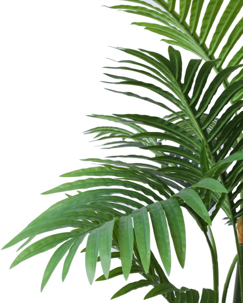 Stylish Artificial Areca Palm Plant with Black Pot