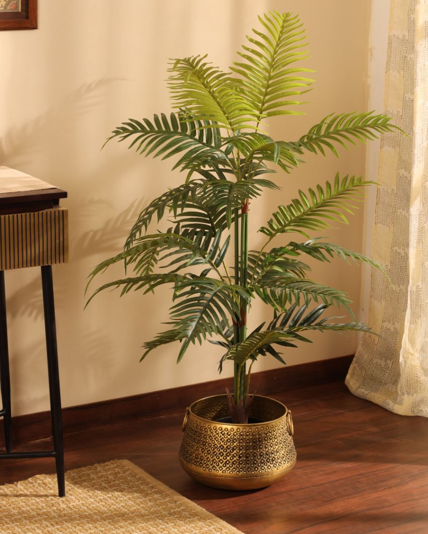 Luxurious Artifiical Areca Palm Plant with Black Pot