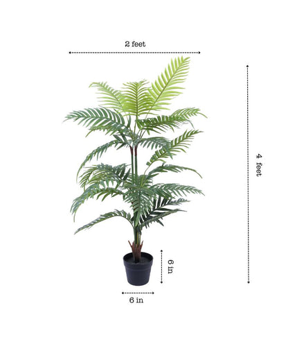 Luxurious Artifiical Areca Palm Plant with Black Pot