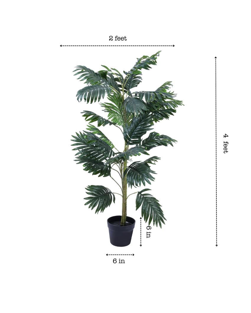 Classic Artifiical Areca Palm Plant with Black Pot