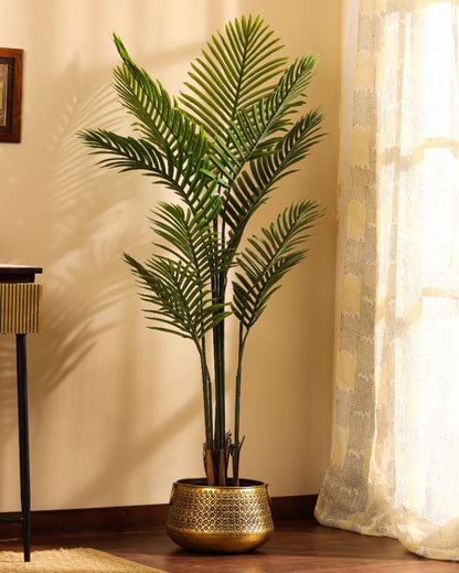 Luxurious Artifiical Areca Palm Plant with Black Pot