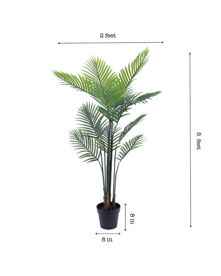 Luxurious Artifiical Areca Palm Plant with Black Pot