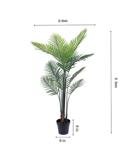 Luxurious Artifiical Areca Palm Plant with Black Pot