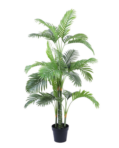 Stylish Artificial Areca Palm Plant with Black Pot