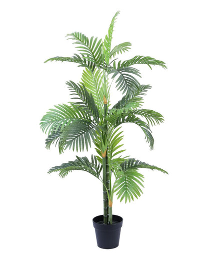 Stylish Artificial Areca Palm Plant with Black Pot