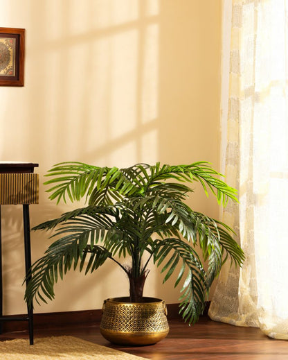 Luxurious Artifiical Areca Palm Plant with Black Pot