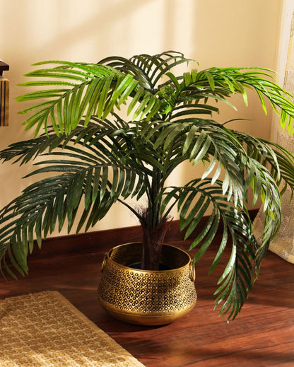 Luxurious Artifiical Areca Palm Plant with Black Pot