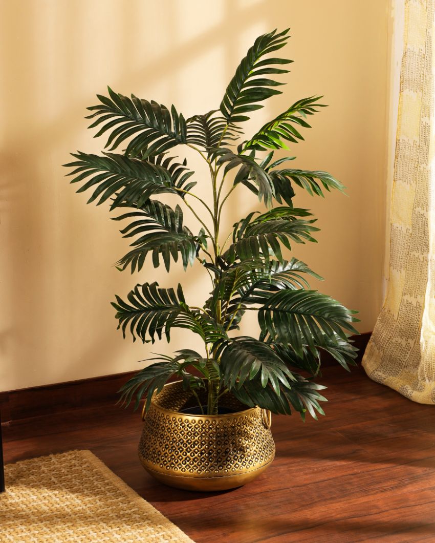 Classic Artifiical Areca Palm Plant with Black Pot