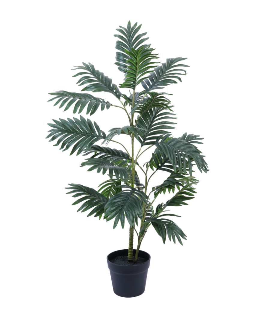 Classic Artifiical Areca Palm Plant with Black Pot