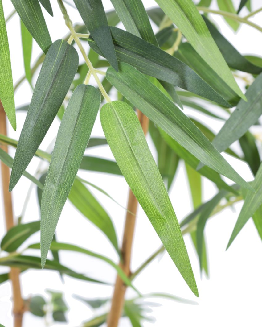 Elegant Artificial Bamboo Plant with Black Pot