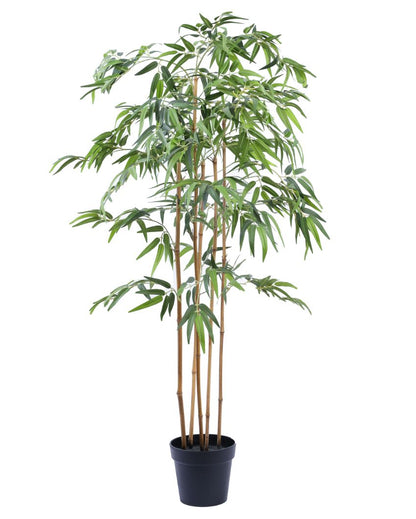 Elegant Artificial Bamboo Plant with Black Pot