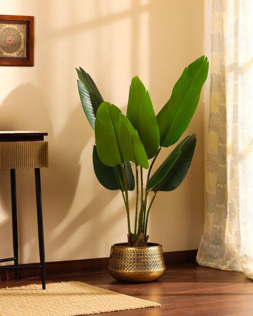 Eco-Friendly Artificial Banana Plant with Black Pot