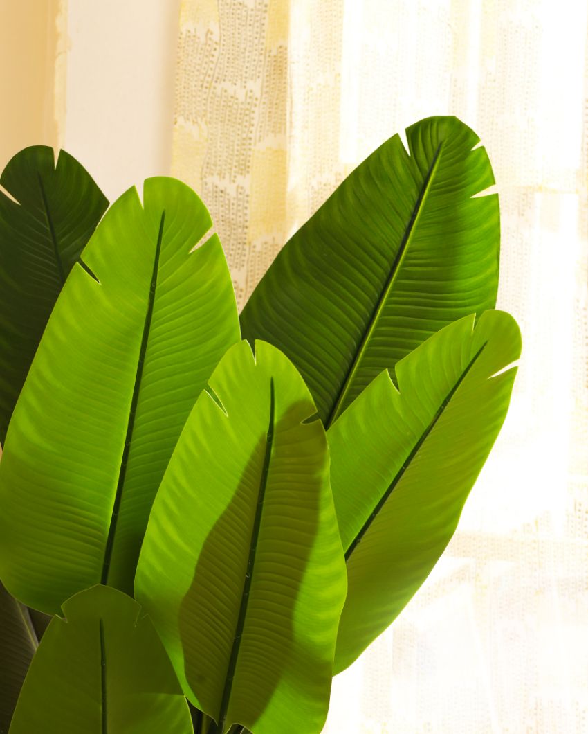 Eco-Friendly Artificial Banana Plant with Black Pot