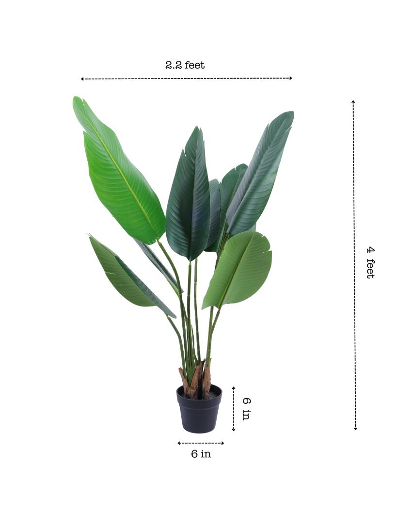 Eco-Friendly Artificial Banana Plant with Black Pot