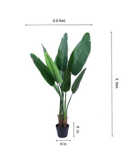 Gorgeous Artifiical Banana Tree with Black Pot