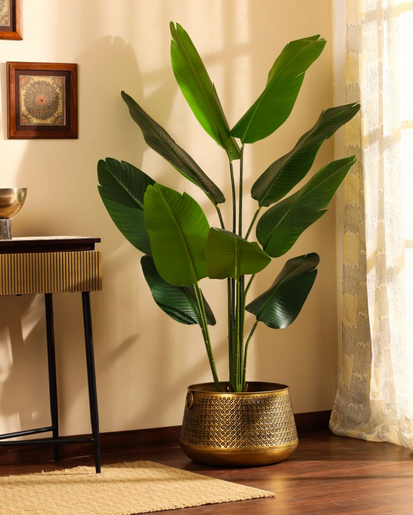 Eco-Friendly Artificial Banana Plant with Black Pot