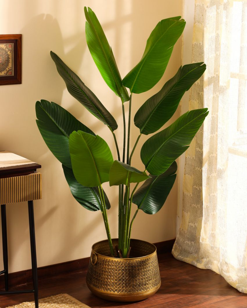 Eco-Friendly Artificial Banana Plant with Black Pot