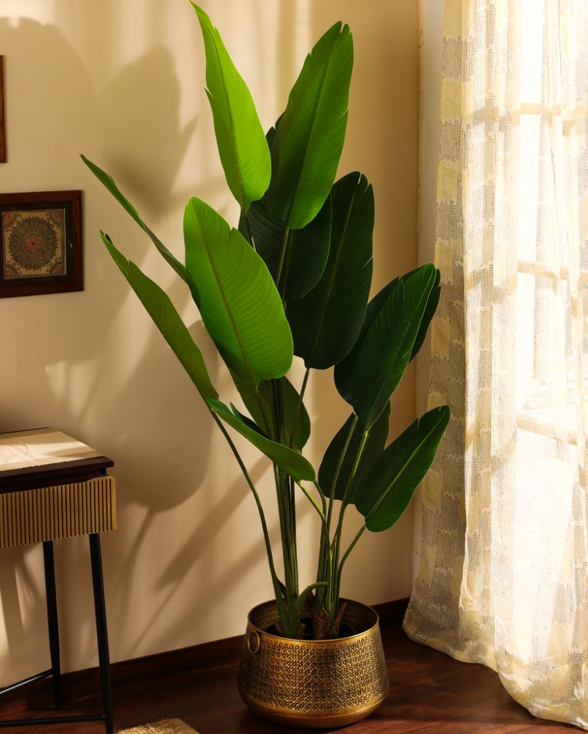 Eco-Friendly Artificial Banana Plant with Black Pot