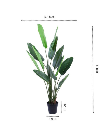 Eco-Friendly Artificial Banana Plant with Black Pot