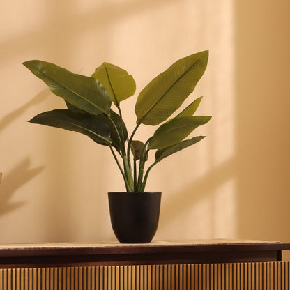 Artificial Potted Banana Plant Display | 5 x 5 x 20 inches