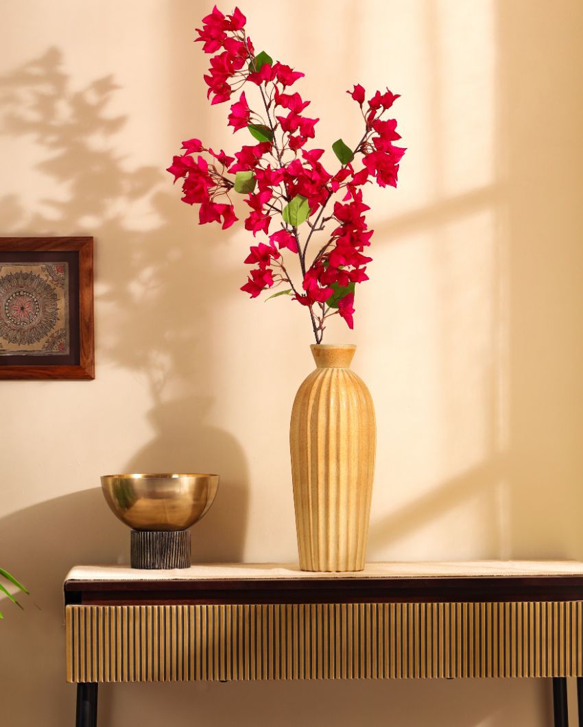 Artistic Artificial Bougainvillea Flower Stick Without Pot | 46 inches