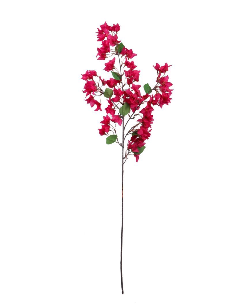 Artistic Artificial Bougainvillea Flower Stick Without Pot | 46 inches