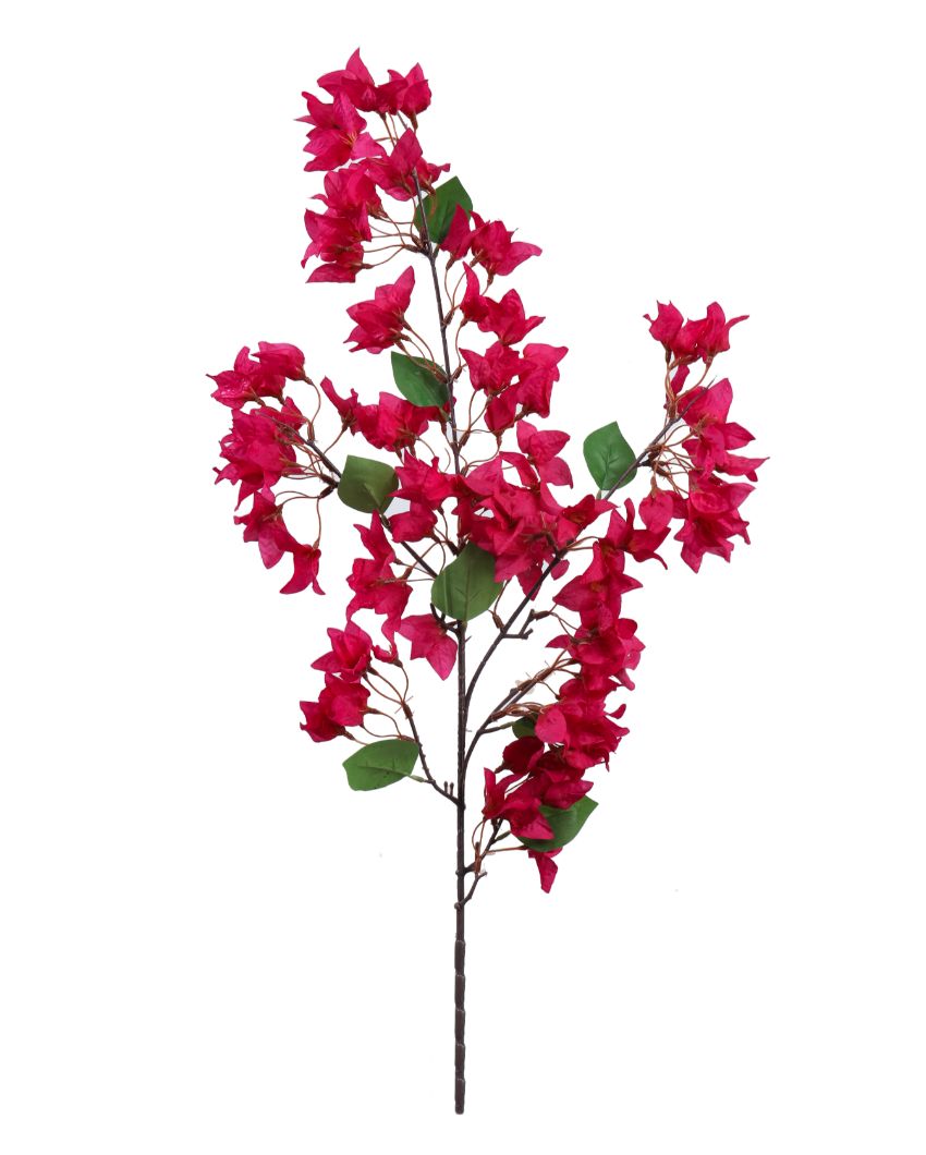 Artistic Artificial Bougainvillea Flower Stick Without Pot | 4 feet