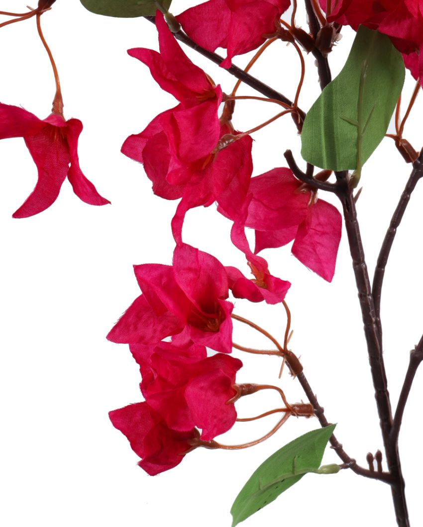 Artistic Artificial Bougainvillea Flower Stick Without Pot | 46 inches