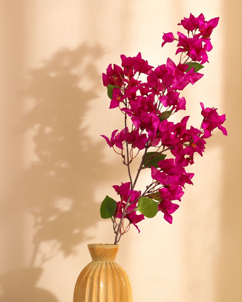 Artistic Artificial Bougainvillea Flower Stick Without Pot | 46 inches