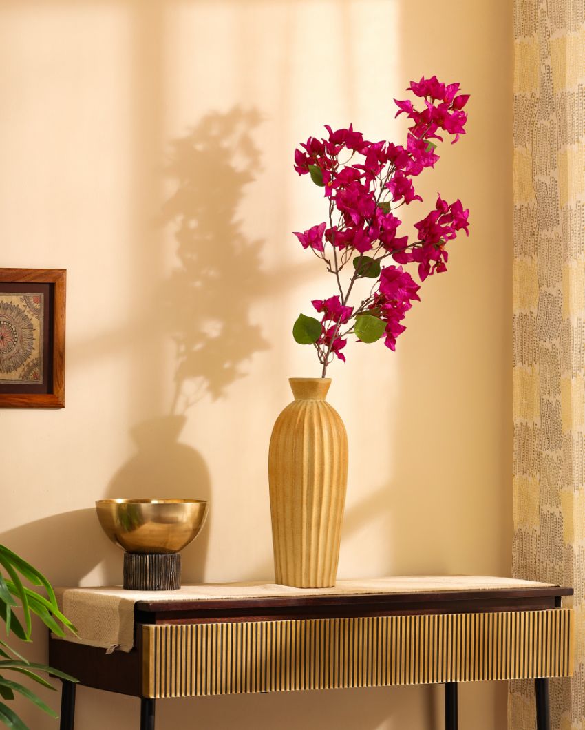 Artistic Artificial Bougainvillea Flower Stick Without Pot | 46 inches