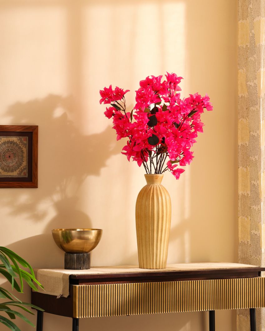 Artificial Bougainvillea Flower 3 Sticks Without Pot | 31 inches