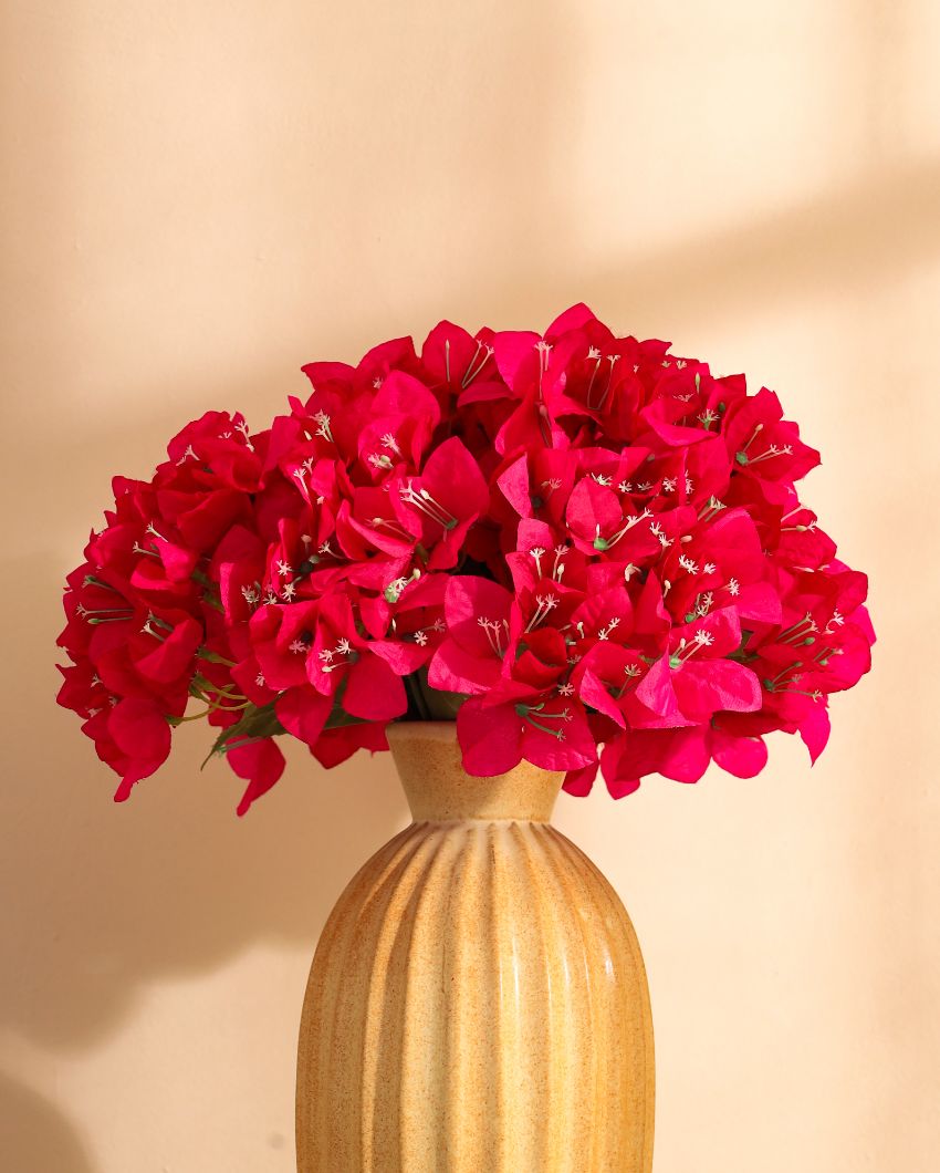 Artificial Bouquet Bougainvillea 2 Flowers Without Pot | 19 inches