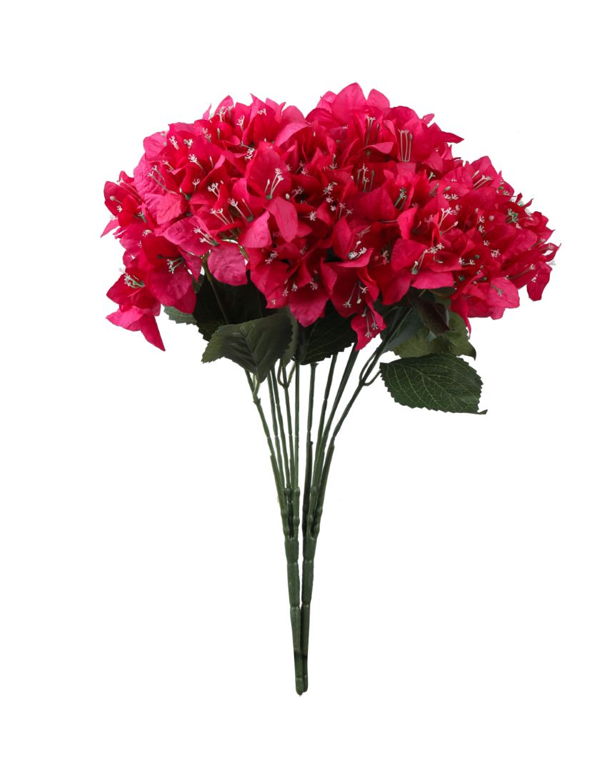 Artificial Bouquet Bougainvillea 2 Flowers Without Pot | 19 inches