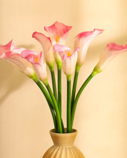 Graceful Artificial Calla Lily Flower 5 Sticks Without Pot | 28 inches