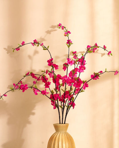 Charming Artificial Cherry Blossom Flower Stick Without Pot | 39 inches