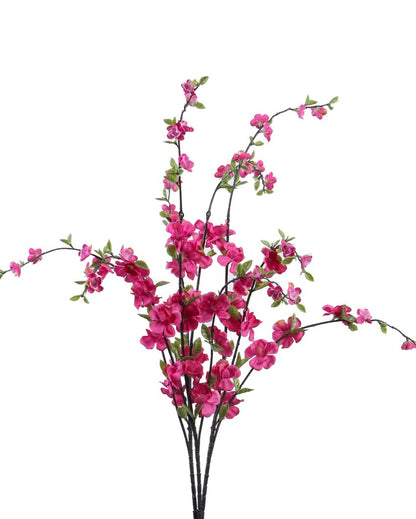 Charming Artificial Cherry Blossom Flower Stick Without Pot | 39 inches