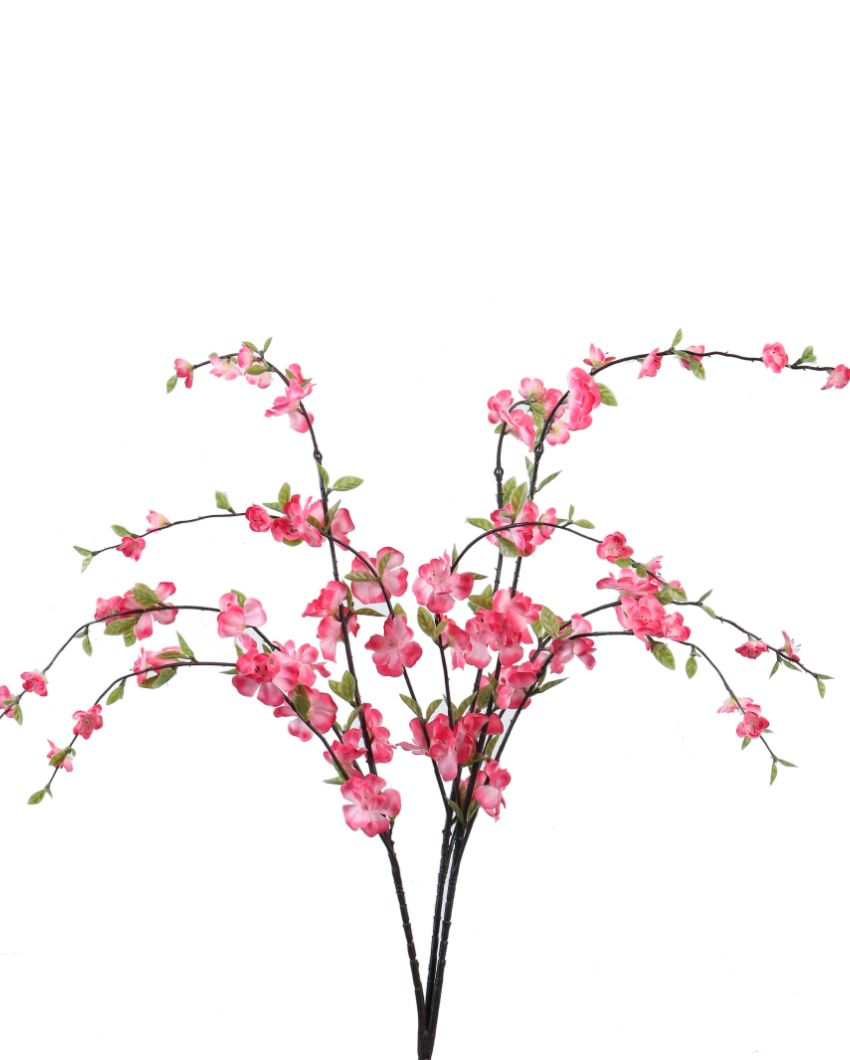 Charming Artificial Cherry Blossom Flower Stick Without Pot | 39 inches