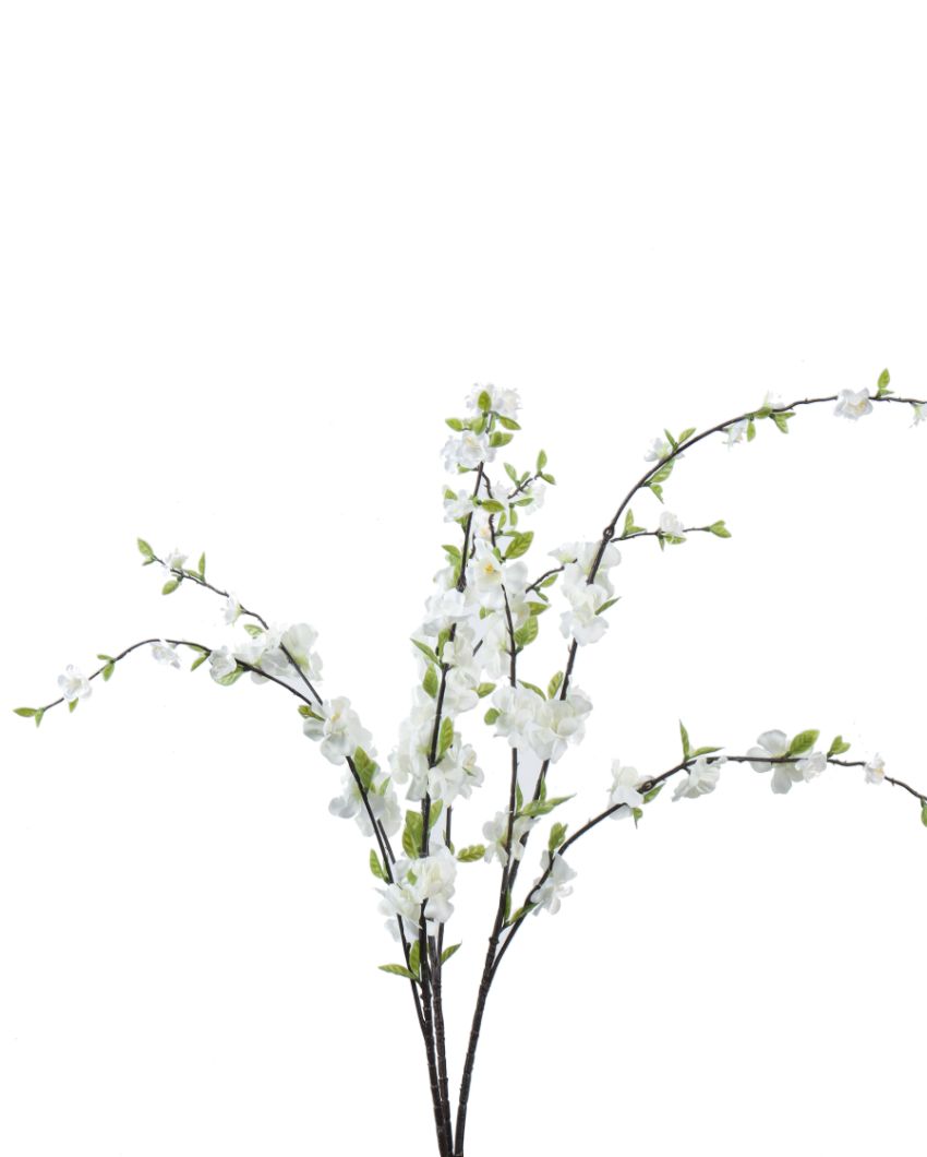 Charming Artificial Cherry Blossom Flower Stick Without Pot | 39 inches