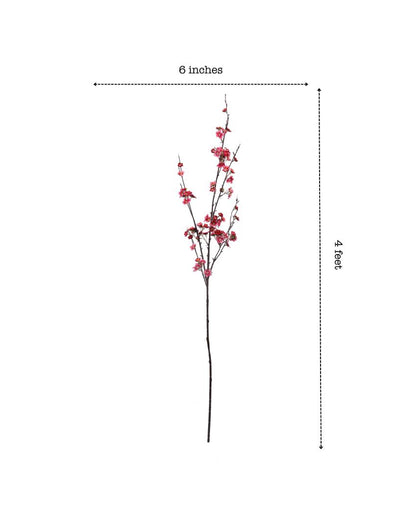 Stunning Artificial Cherry Blossom Stick Without Pot | 51 inches