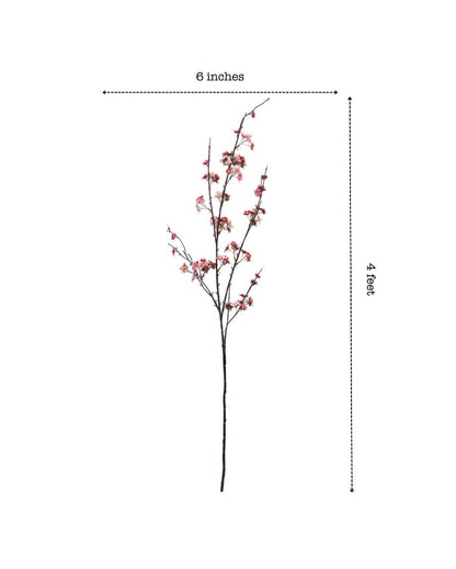 Stunning Artificial Cherry Blossom Stick Without Pot | 51 inches