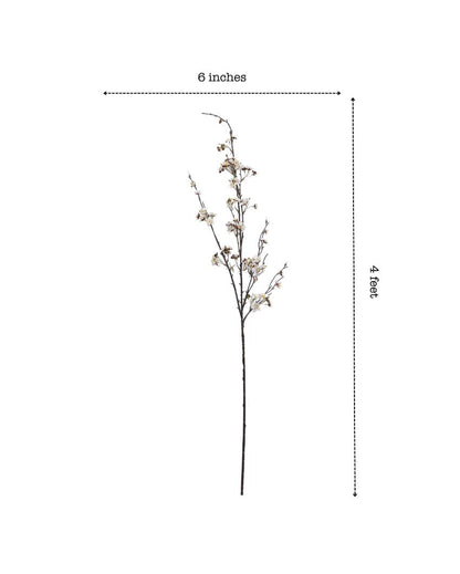 Stunning Artificial Cherry Blossom Stick Without Pot | 51 inches