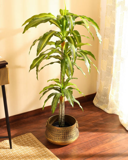 Eye-catching Artificial Dracaena Plant with Black Pot