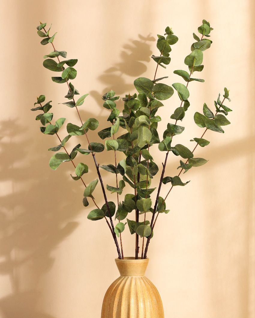 Decorative Artificial Eucalyptus 3 Sticks Without Pot | 32 inches