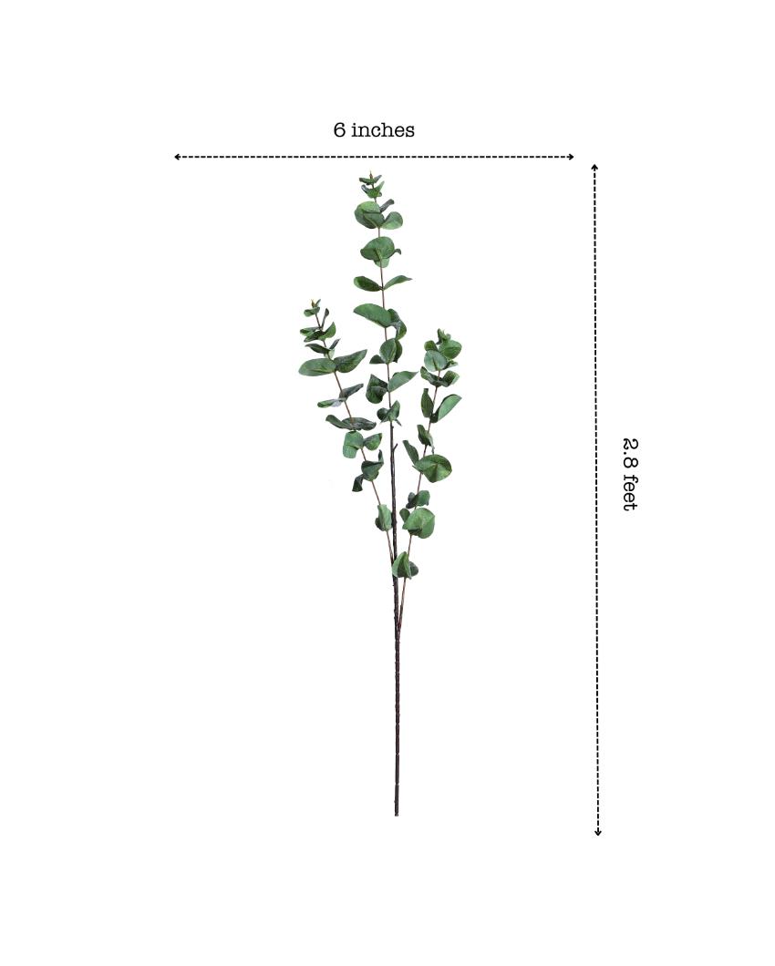 Decorative Artificial Eucalyptus 3 Sticks Without Pot | 32 inches