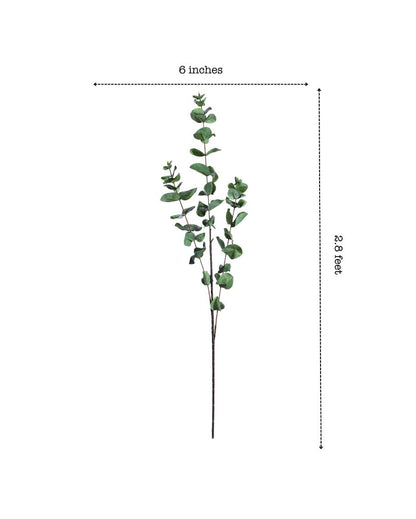 Decorative Artificial Eucalyptus 3 Sticks Without Pot | 32 inches